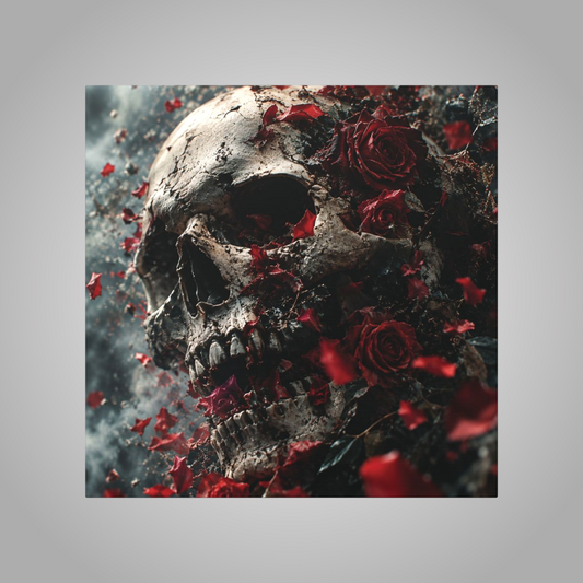 Dead Roses Matte Canvas Print