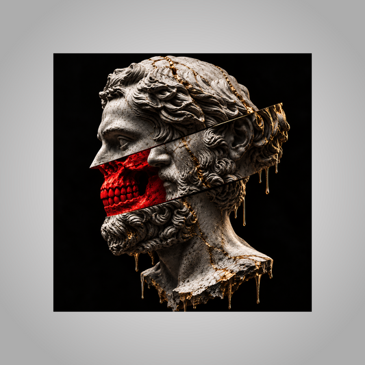 Even The Gods Fear Death Matte Canvas Print